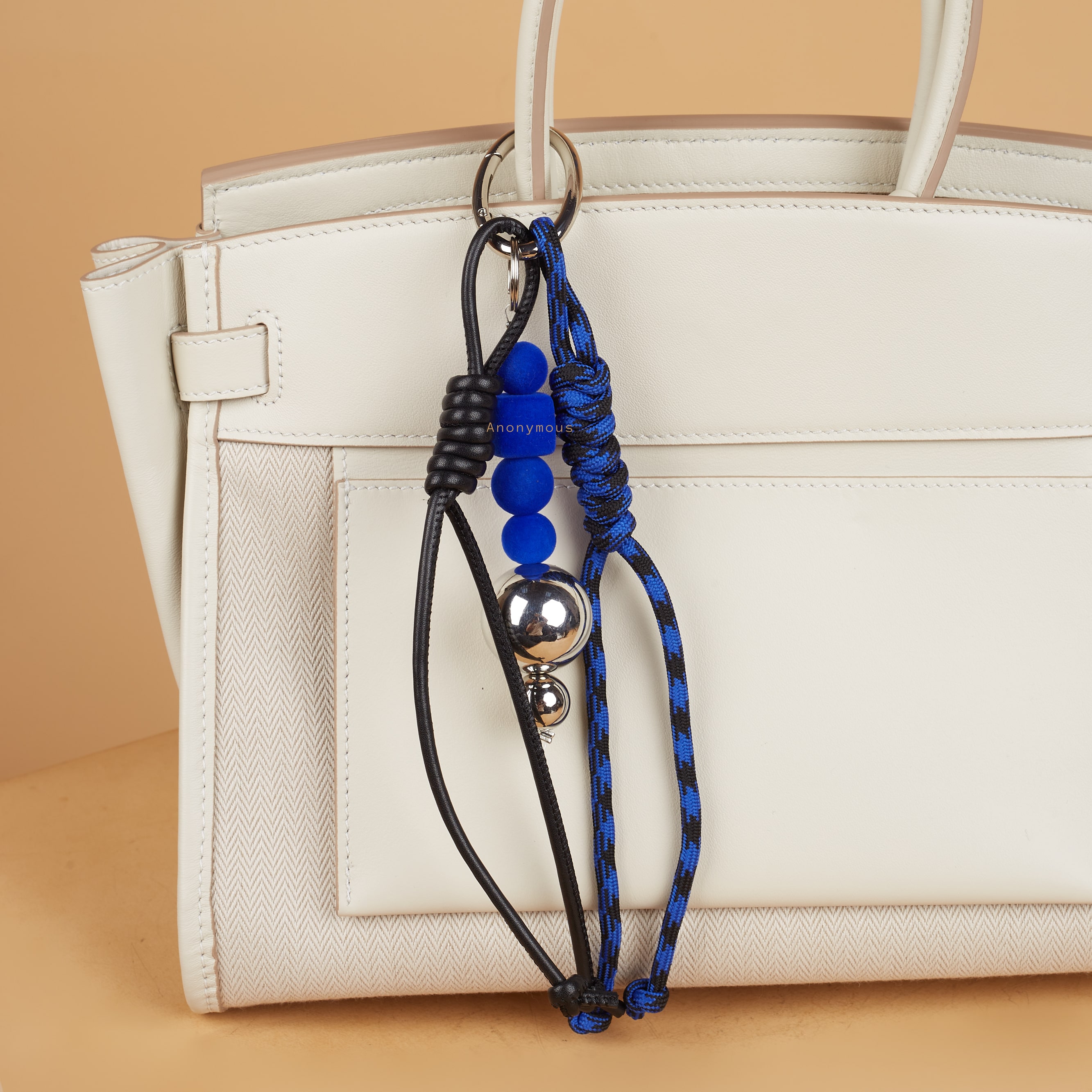 Anonymous Vintage Key Charm w/ Macrame Strap (Gantungan Tas)