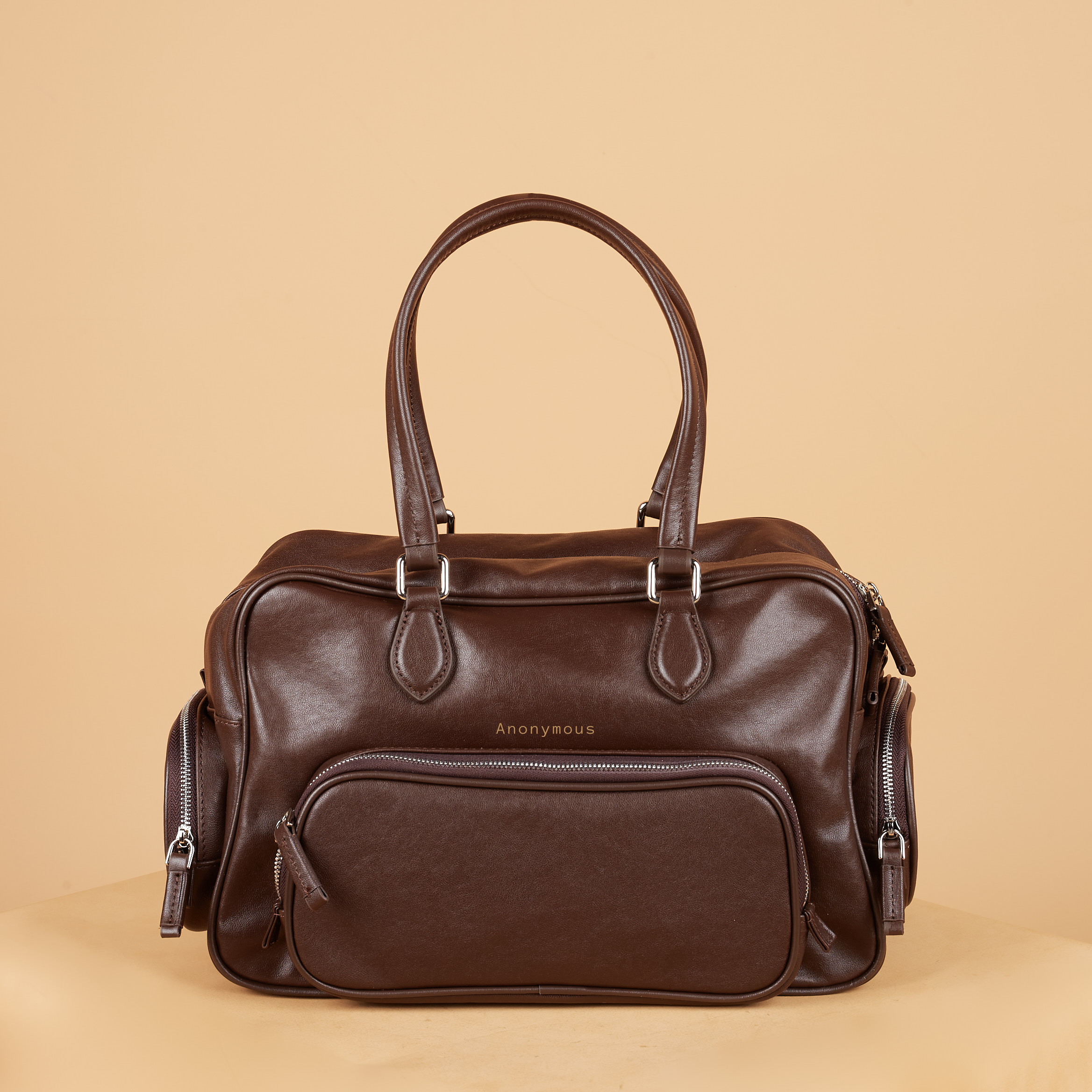Anonymous Vanda w/ 2 Pockets Swift Leather PHW No Brand (Tas Kulit)
