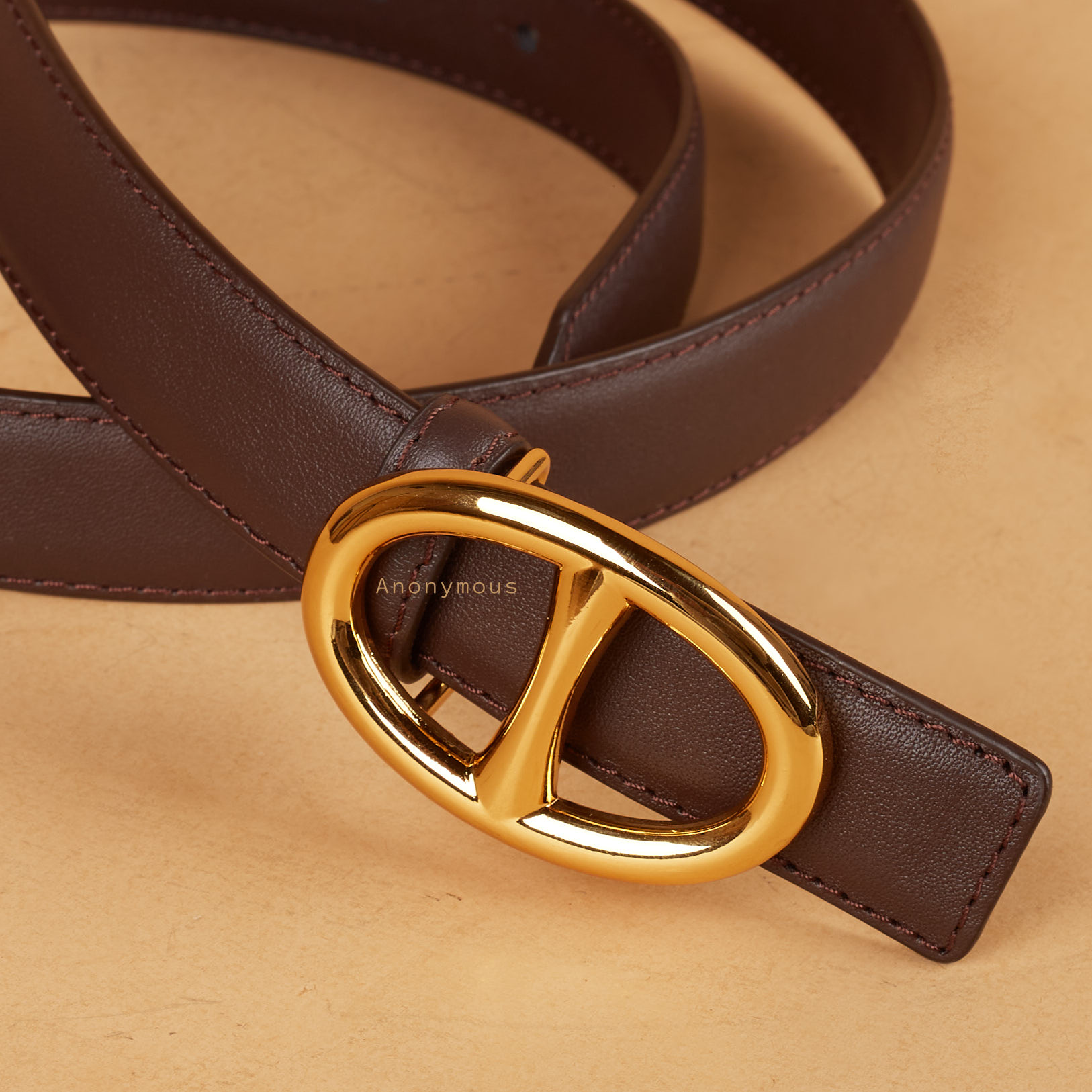 Anonymous D Belt Swift Leather GHW No Brand (Tas Kulit)