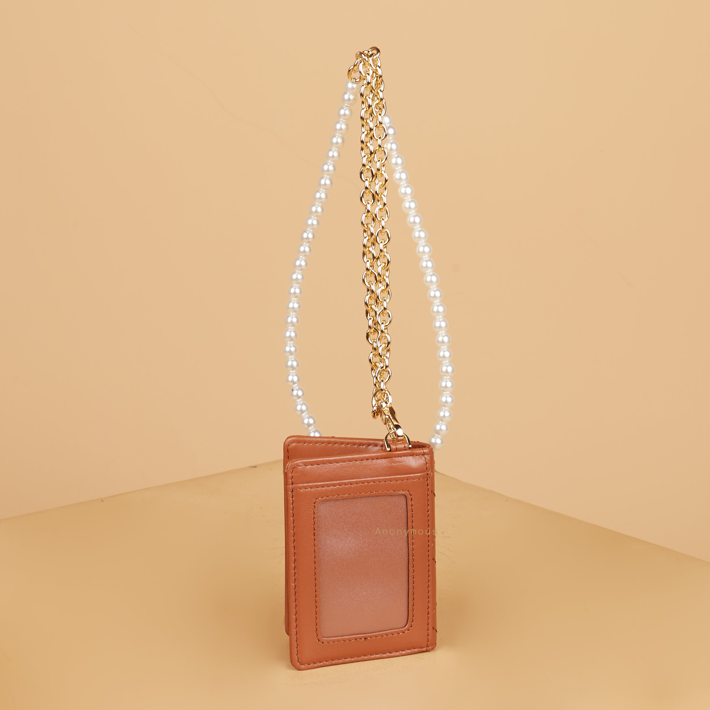 Anonymous Land Yard W Pearl Double Flaps leather