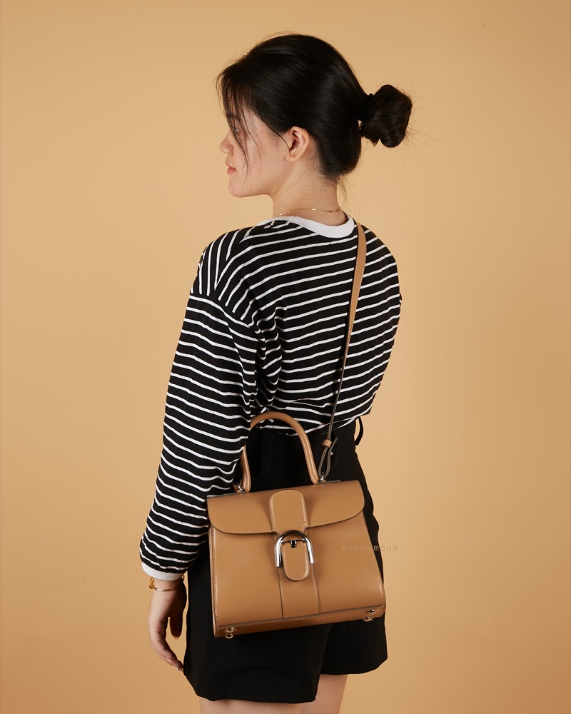 Anonymous Duma Top Handle Bag Box Leather No Brand (Tas Kulit)