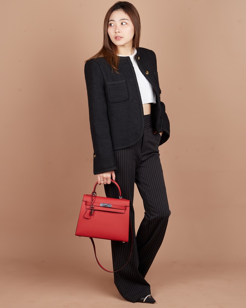 Anonymous Cara Bag K28 Taiga Leather GHW (NST) No Brand (Tas kulit)