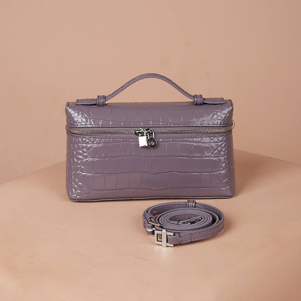 Anonymous Lola Bag L19 Croco Embosse Leather No Brand (Tas Kulit)