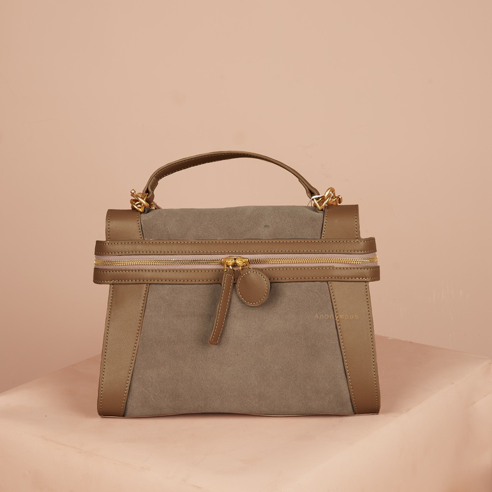 Anonymous Cilla Double Straps 32 Suede Leather No Brand (Tas Kulit)