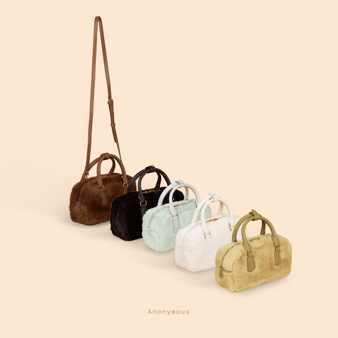 Anonymous Miko Furry Handbag GHW No Brand (Tas Kulit)